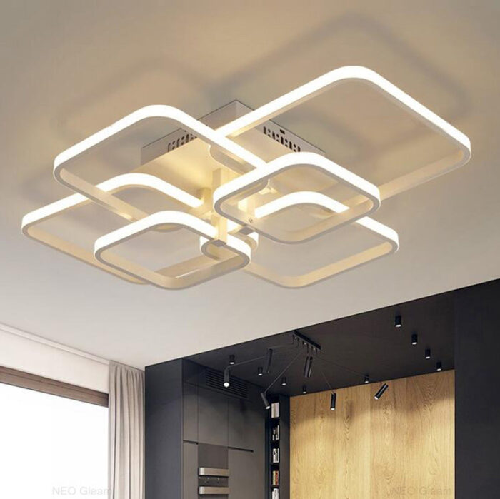 Rectangle Acrylic Aluminum Modern Led ceiling lights - ePeriod Led Lighting Store