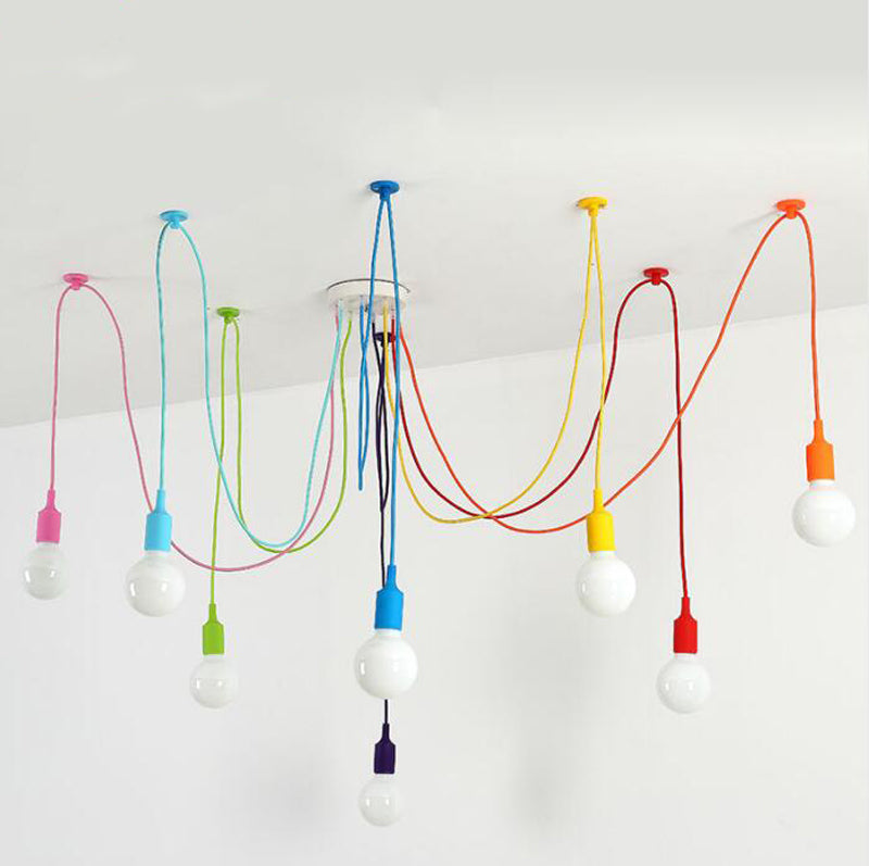 Modern Colorful Pendant Lights with 4/6/8/10/12 Heads - ePeriod Led Lighting Store