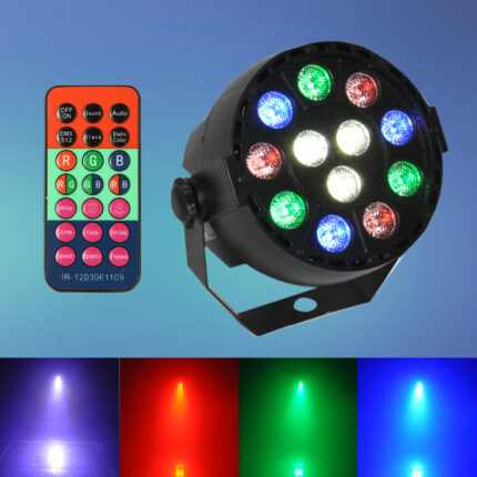 DMX-512 12 LED Stage Light 12W RGB  Laser Projector With Remote Contrller - ePeriodLED