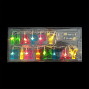 1.3M HAPPY BIRTHDAY colorful LED String Battery Operated - ePeriodLED