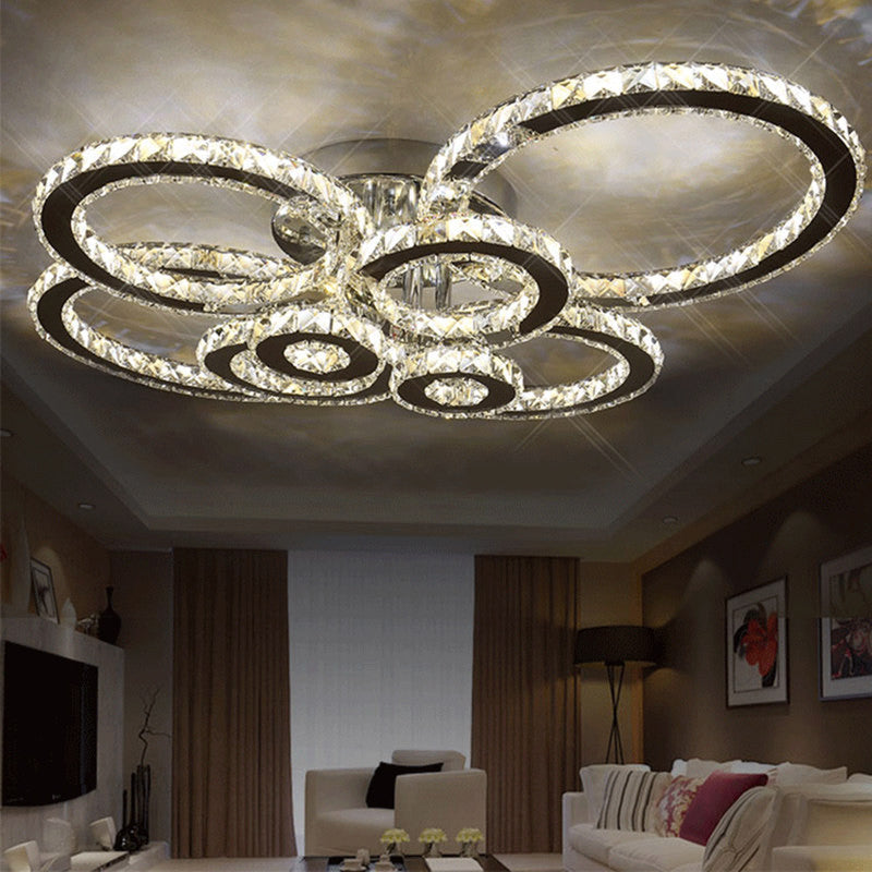 Modern Luxury LED Crystal Ceiling Lights For Living Bedroom - ePeriod Led Lighting Store
