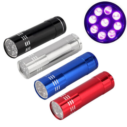 Mini Aluminum UV Ultra Violet 9 LED Flashlight Torch Light Lamp - ePeriod Led Lighting Store