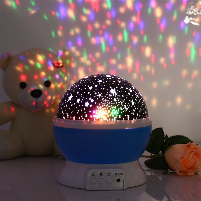 Romantic Rotating Star Moon Sky LED Night Projector - ePeriod Led Lighting Store