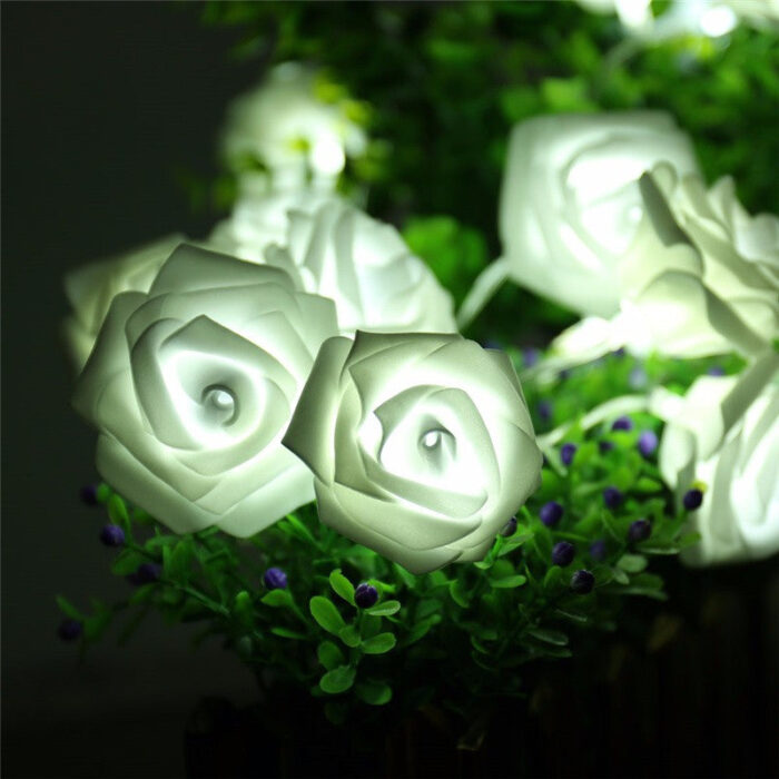 Rose Flower 9 Colors Lighting String for Wedding Garden - ePeriod Led Lighting Store
