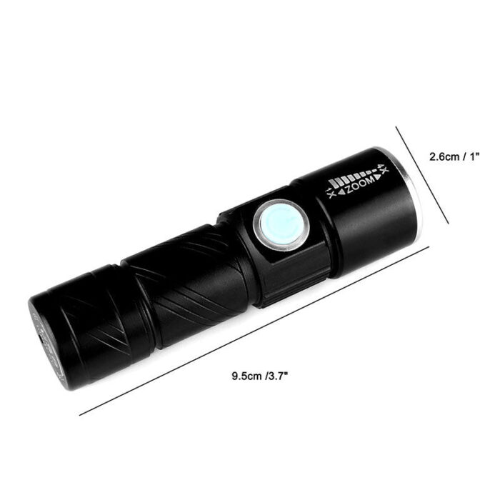 USB Handy Powerful LED Flashlight Rechargeable Torch - ePeriod Led Lighting Store