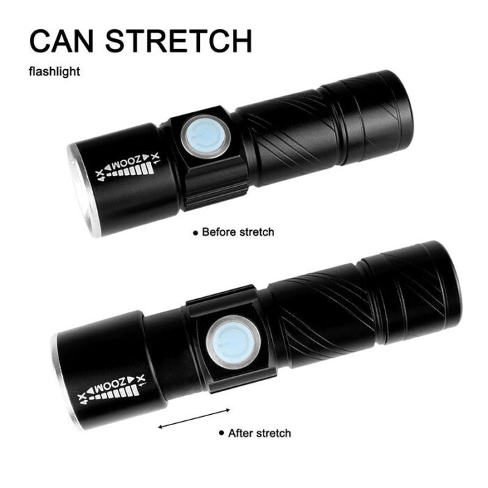 USB Handy Powerful LED Flashlight Rechargeable Torch - ePeriod Led Lighting Store