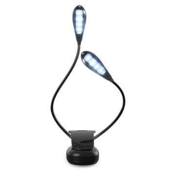 LED Reading Light Dual Arms 2 LEDs table lamp for living room With Clip - ePeriod Led Lighting Store