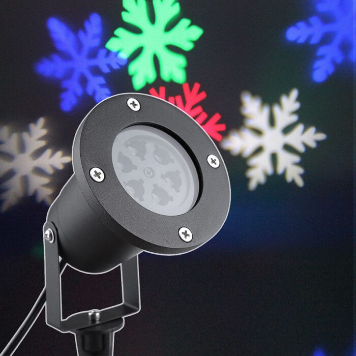 Waterproof Moving Snow Laser Projector Snowflake shape - ePeriod Led Lighting Store