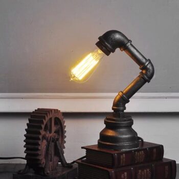 Vintage Table Lamps Creative Water Pipe Desk Lights for Bar/Bedroom/Study/Work - ePeriod Led Lighting Store