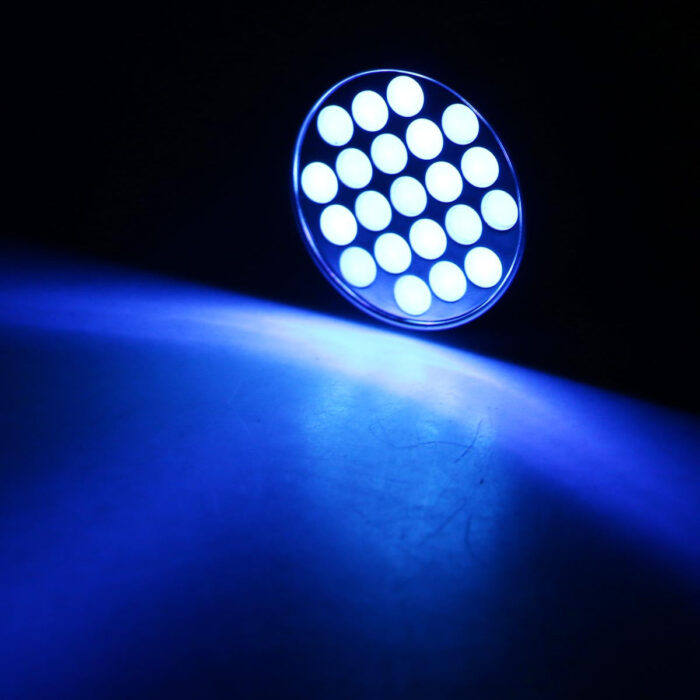 Aluminium 21 LED UV Ultra Violet Flashlight Torch Light Lamp - ePeriodLED